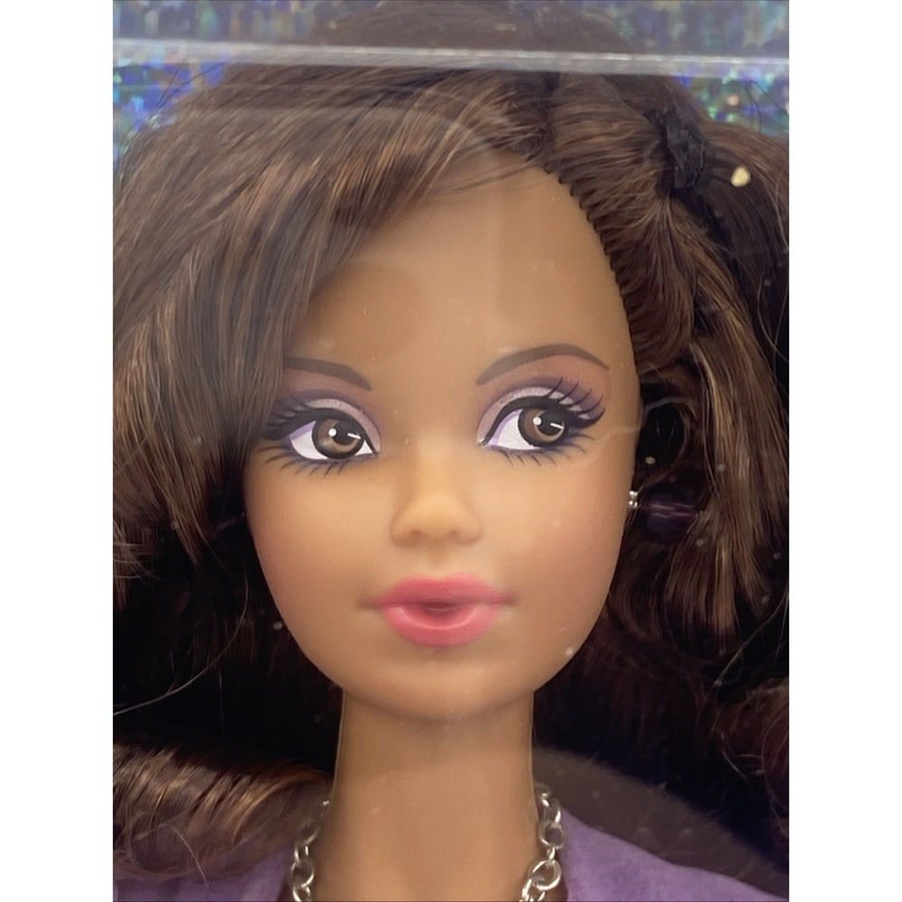 Mattel Birthstone Beauties Miss Amethyst February Barbie Collector Pink Label - Picture 3 of 13
